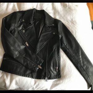 TopShop faux leather jacket!! Barely worn